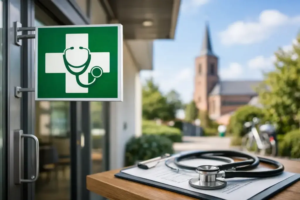 Gevel van een huisartsenpraktijk in Barneveld overdag